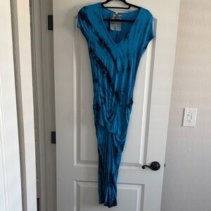 Young Fabulous & Broke Blue Tie-Dye Maxi Dress